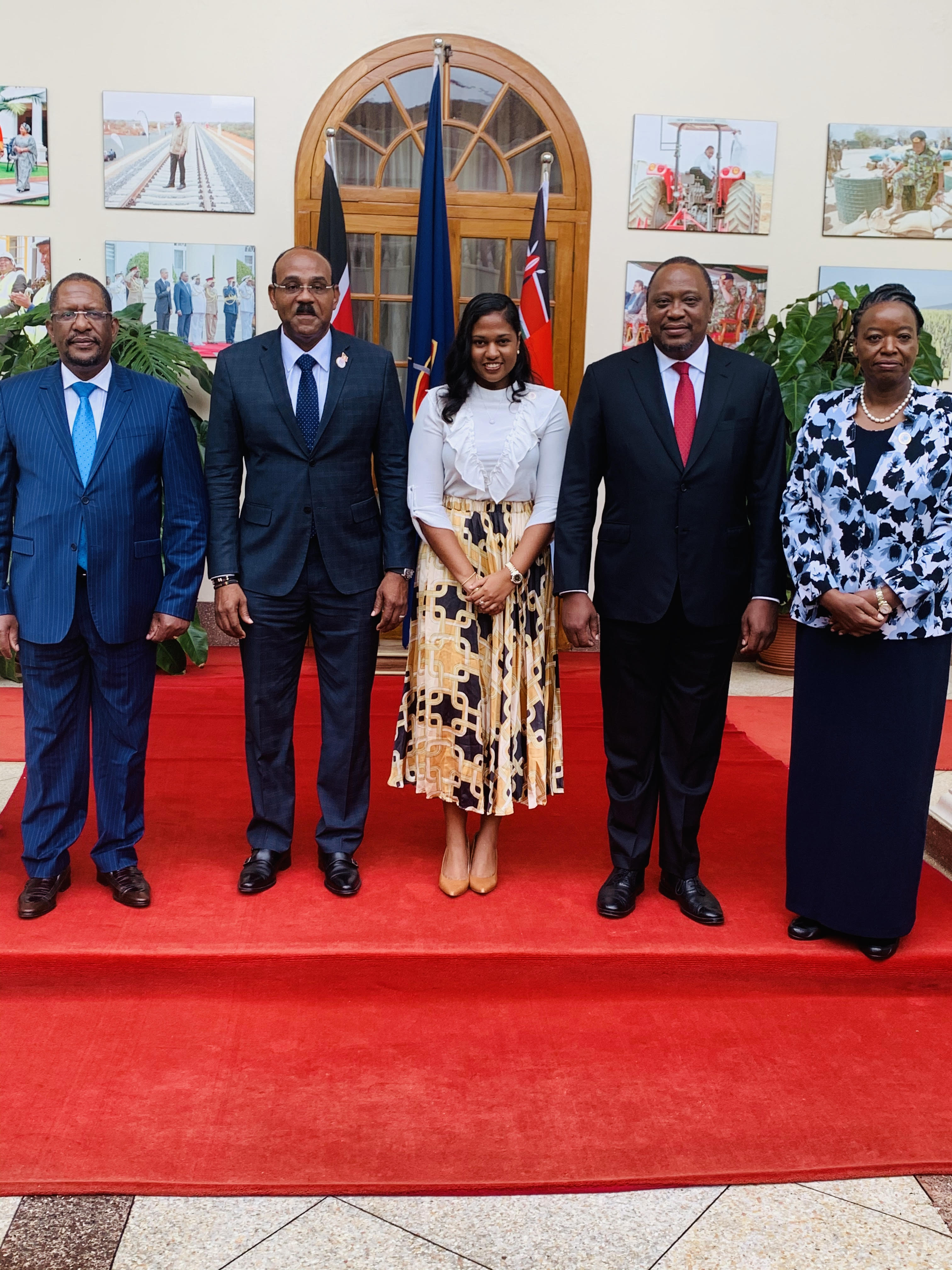 Prime Minister Gaston Browne In Nairobi Kenya Meets With President Kenyatta Antigua News Room