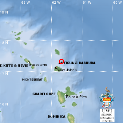 4.2 Magnitude Earthquake Recorded Near Antigua - Antigua News Room