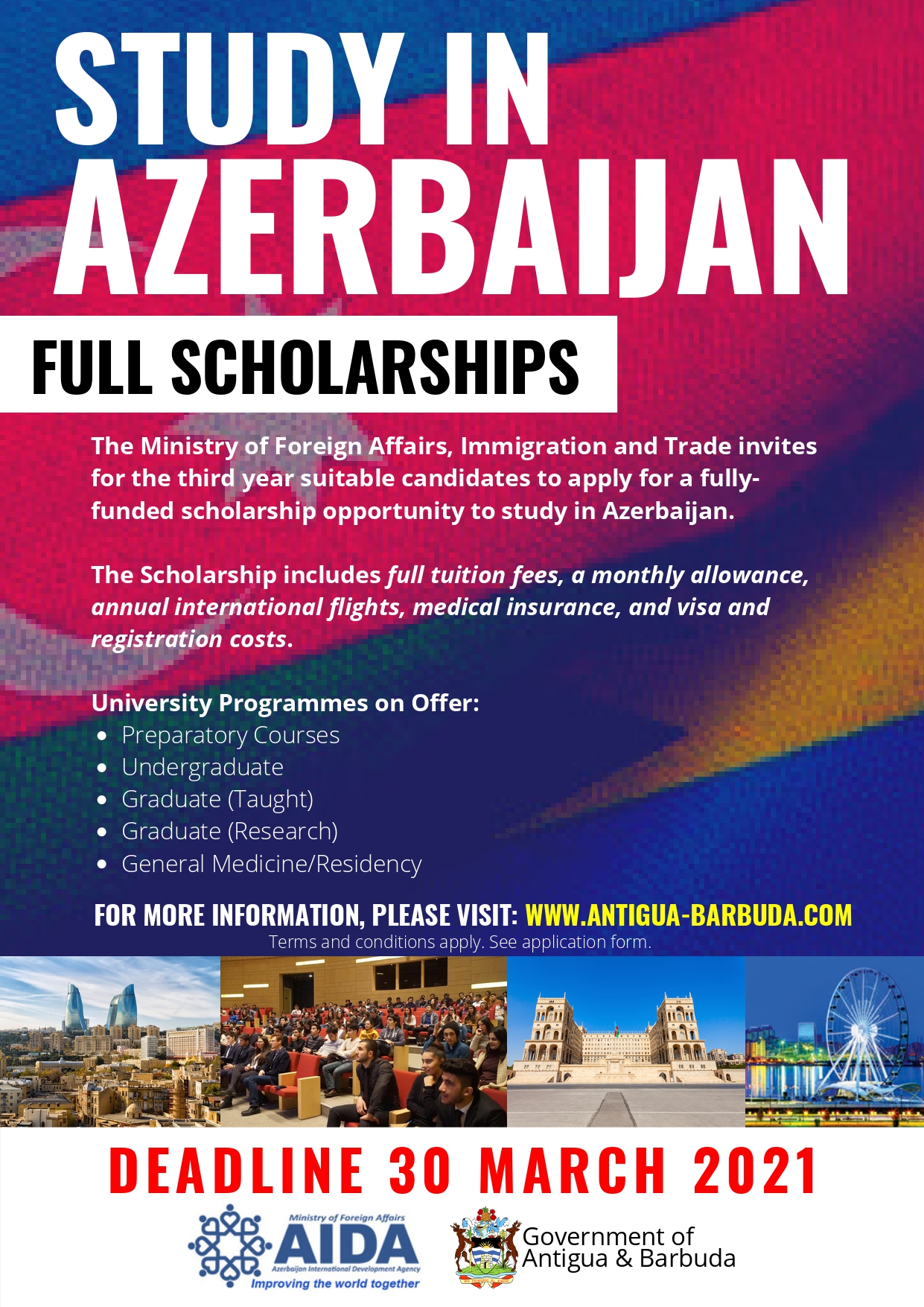Azerbaijan Scholarship opens to Antiguans and Barbudans - Antigua News Room