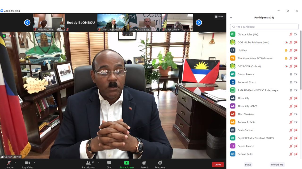 Prime Minister Gaston Browne Attends Emergency Meeting Of Oecs Authority Antigua News Room