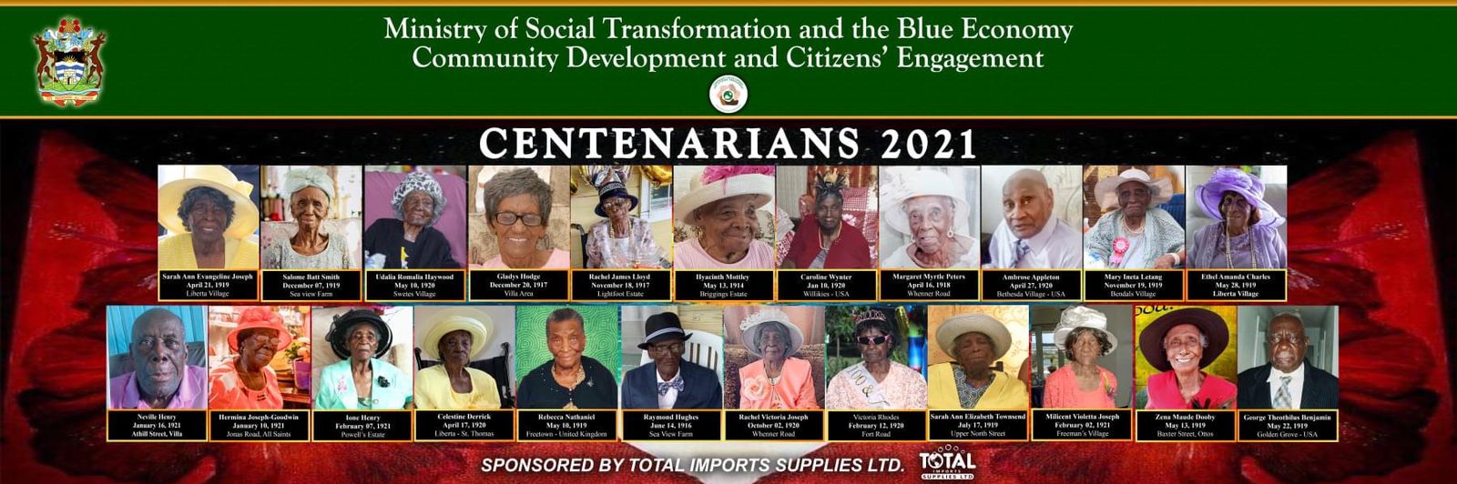 Antigua and Barbuda celebrates all 23 centenarians today - Antigua News