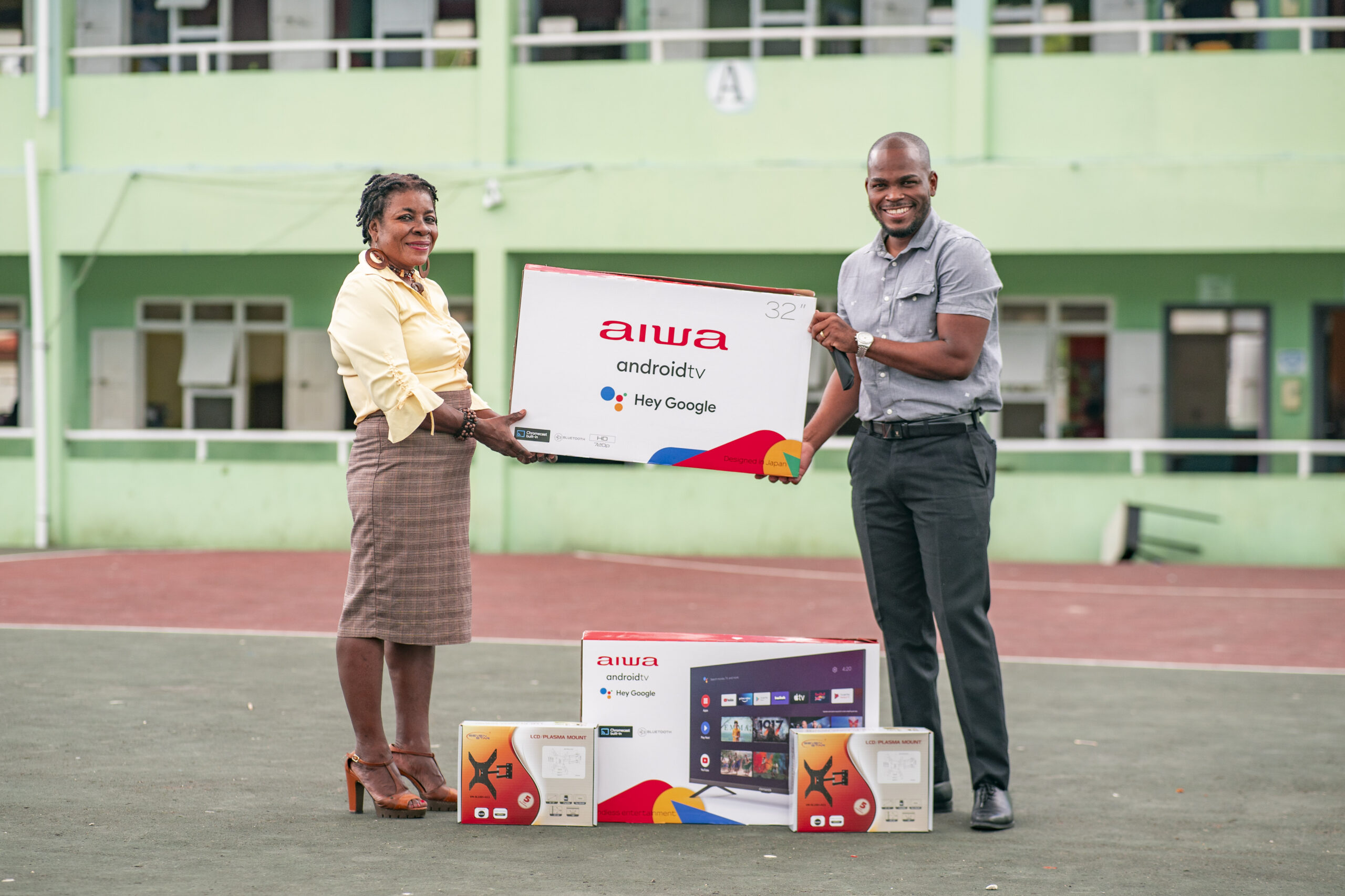 Youth Community Activist Donates Televisions to Greenbay primary School