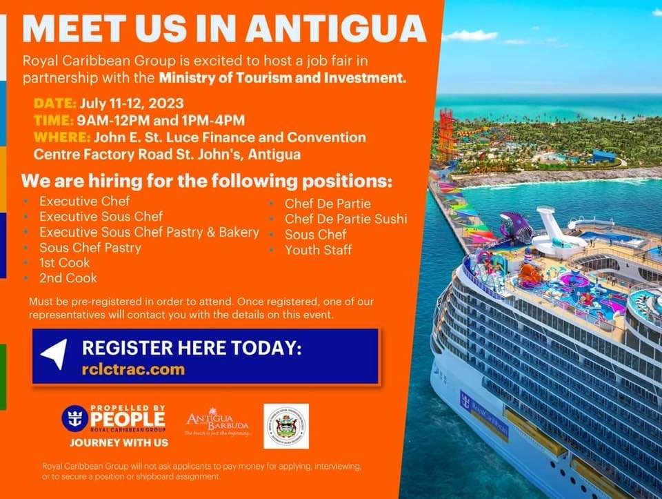 Antigua and Barbuda Royal Caribbean Group's Job Fair for Job