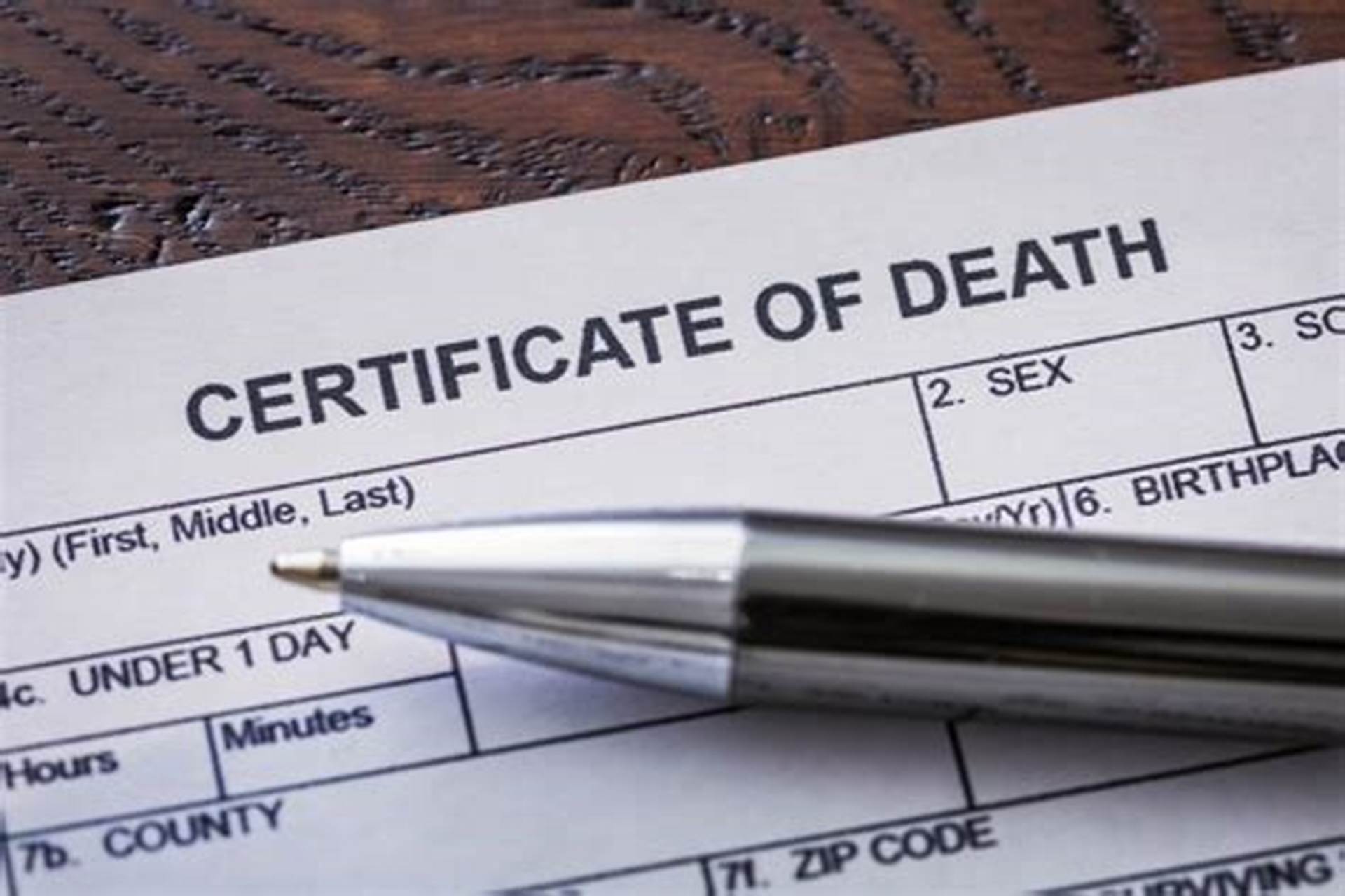 Incomplete death certificate allegedly signed off by official, sources ...