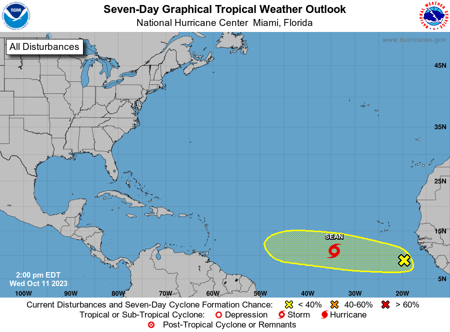 New Low-Pressure Area Forms Southeast of Cabo Verde Islands - Antigua
